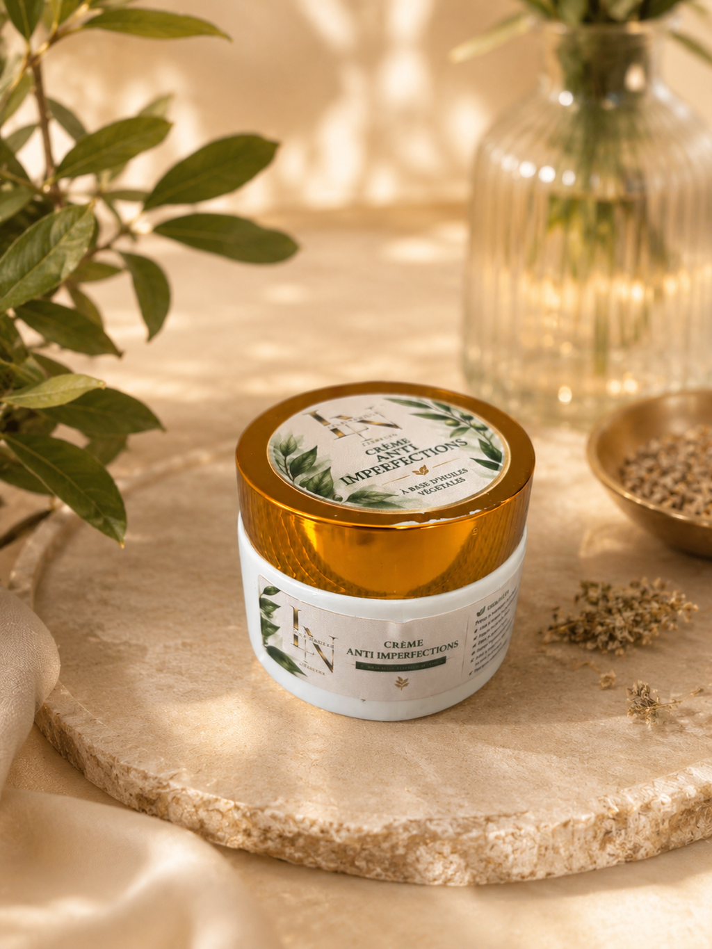 Crème Purifiante Anti-Imperfections · Soin Naturel Luxe · Lala Nawelle
