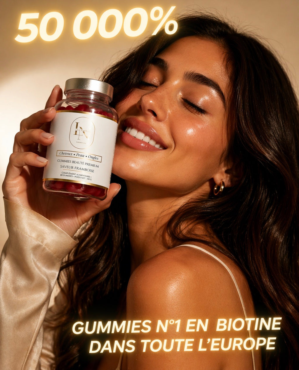 Gummies Beauté Premium - Peau, Ongles, Cheveux