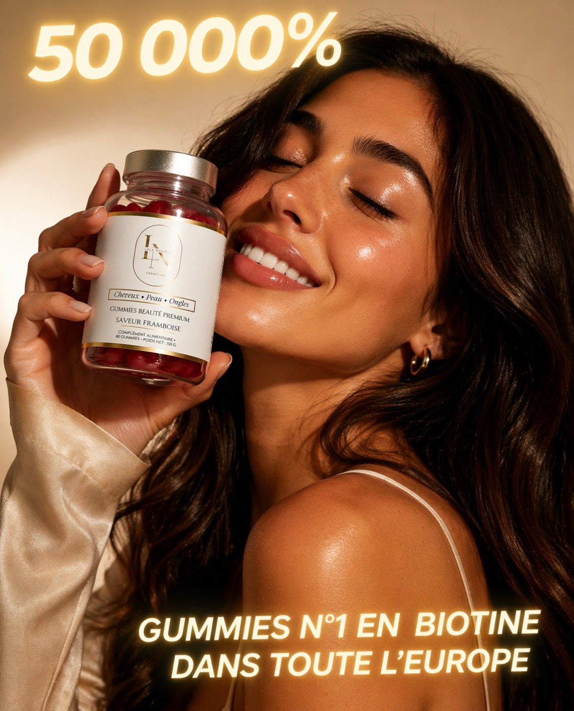 Gummies Beauté Premium - Peau, Ongles, Cheveux